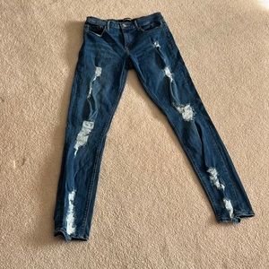 Express Stretch Super Skinny Mid Rise Jeans Size 8L